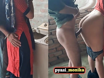 Hot Indian maid with massive ass gets fucked hard by her cheating partner