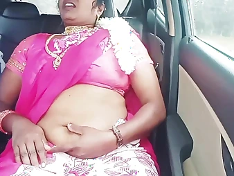 Hot Milf in a truck fucky-fucky with her Indian lover