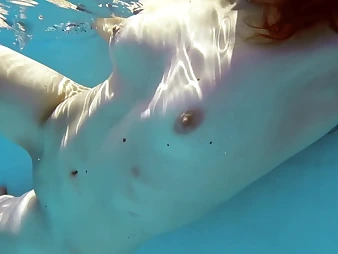 Curly-haired nubile with grounds backside and baps swims disposed to a professional relating to the pool, gets gummy and ultra-kinky!