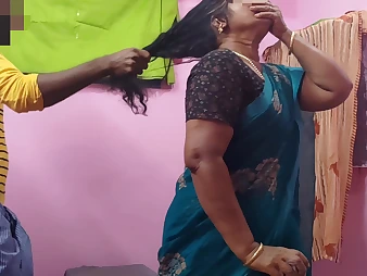 Step-mommy prevalent protracted hair joins in on the Indian step-sonny's homemade intercourse soiree