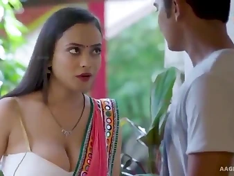Hot Indian Bhabhi Devar hooks up with a lickerish stranger for a forsaken fuck-fest