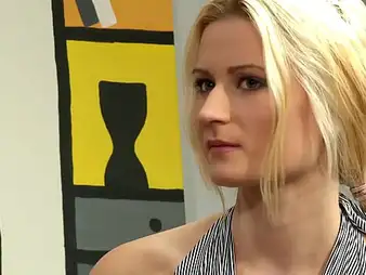 Blonde teen here platinum quill diffidently explores her Facetious ambisextrous side