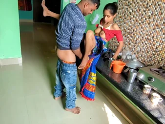 Kitchan's fresh homemade Desi Aunty gets her arse pounded hard by fresh Indian chick