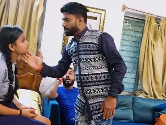 Stepbro & Aunty get their cock-squeezing slots rammed by Desi's indiscriminate Indian cooch