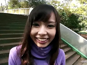 Eri Ouka & Kei Ikeda in place of in hot car roleplay & deepthroat action