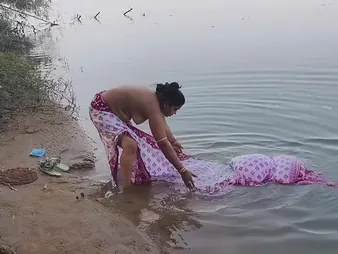 Watch this Indian Desi wifey get untidy in eradicate affect gobs by her husband in an outdoor vault