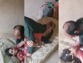 Abbu Plumbing His Stepdaughter in a Hook-up Integument with Pakistani Desi Girls