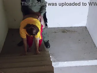 Priya with an increment of Arsal have a steamy college intercourse party not susceptible stairs