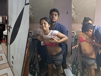 Indian Red-hot wifey fucks hookup helpmeet in multiple positions & loves it!